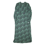 MINT VELVET Womens Maxi Dress Green Striped Long Sleeve Long L