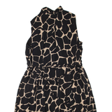 HOBBS LONDON Womens Shirt Dress Black Spotted Sleeveless Knee Length XL