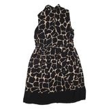 HOBBS LONDON Womens Shirt Dress Black Spotted Sleeveless Knee Length XL