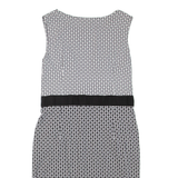 HOBBS LONDON Womens Shift Dress Black Viscose Geometric Sleeveless Knee Length M
