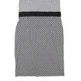HOBBS LONDON Womens Shift Dress Black Viscose Geometric Sleeveless Knee Length M