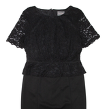 PHASE EIGHT Womens Pencil Dress Black Short Sleeve Knee Length L