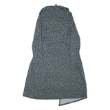 BODEN Womens Wrap Dress Blue Viscose Long Sleeve Midi UK 14