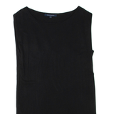 FRENCH CONNECTION Womens Shift Dress Black Sleeveless Knee Length UK 14