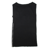 FRENCH CONNECTION Womens Shift Dress Black Sleeveless Knee Length UK 14