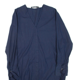 ZARA Womens Day Dress Blue Long Sleeve Knee Length S