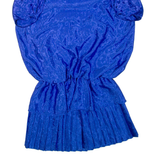 Womens Day Dress Blue Short Sleeve Knee Length XL