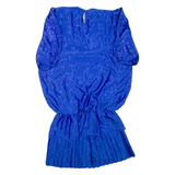 Womens Day Dress Blue Short Sleeve Knee Length XL