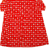 LISETTE LEUTHARD Womens Shirt Dress Orange Floral Short Sleeve Knee Length L