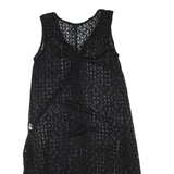 CKONTOVA Womens Shift Dress Black Sleeveless Midi L