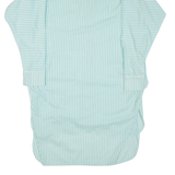 Womens Day Dress Blue Striped Long Sleeve Knee Length L
