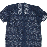 Womens Mini Dress Blue Short Sleeve Short M