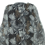 TODAY Womens Mini Dress Black Floral Long Sleeve Short M