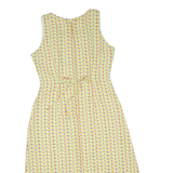 Womens Day Dress Green Spotted Sleeveless Midi M