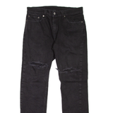 LEVI'S 511 Jeans Distressed Mens Black Slim Straight W31 L30