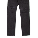 LEVI'S 511 Jeans Distressed Mens Black Slim Straight W31 L30