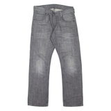 LEVI'S 514 Jeans Mens Grey Slim Straight Stone Wash W30 L30