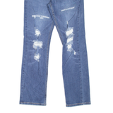 LEVI'S 511 Jeans Distressed Mens Blue Slim Straight W27 L30