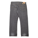 LEVI'S 514 Jeans Mens Grey Slim Straight W36 L30