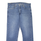 LEVI'S 505 Jeans Mens Blue Regular Straight Stone Wash W36 L30