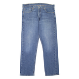 LEVI'S 505 Jeans Mens Blue Regular Straight Stone Wash W36 L30