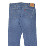 LEVI'S 505 Jeans Mens Blue Regular Straight Stone Wash W36 L30