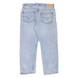 LEVI'S 505 Jeans Mens Blue Regular Straight Stone Wash W38 L30