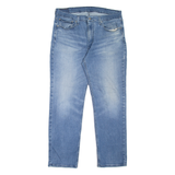 LEVI'S 514 Jeans Mens Blue Slim Straight Stone Wash W38 L32