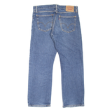 LEVI'S 505 Jeans Mens Blue Regular Straight Stone Wash W34 L29
