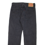 LEVI'S 505 Jeans Womens Black Regular Straight W32 L29