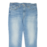 LEVI'S 514 Jeans Mens Blue Regular Straight Stone Wash W38 L30
