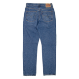 LEVI'S 501 Jeans Distressed Womens Blue Regular Straight W27 L30