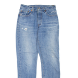 LEVI'S 501 Jeans Womens Blue Regular Straight Stone Wash W27 L30