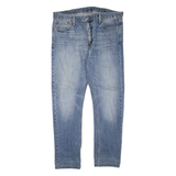 LEVI'S 516 Jeans Mens Blue Regular Straight Stone Wash W38 L32