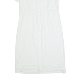 BODEN Womens Day Dress White Short Sleeve Knee Length UK 12