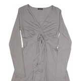 THE WHITE COMPANY Womens Skater Dress Grey Long Sleeve Knee Length M