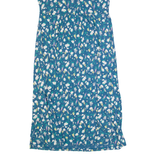 CREW CLOTHING Womens Maxi Dress Blue Floral Sleeveless Long UK 12