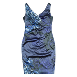 COAST Womens Bodycon Dress Blue Floral Sleeveless Knee Length UK 12