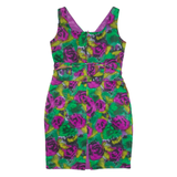 HOBBS LONDON Womens Pencil Dress Green Floral Sleeveless Knee Length UK 12