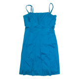 TED BAKER Womens Fit & Flare Dress Blue Sleeveless Knee Length M
