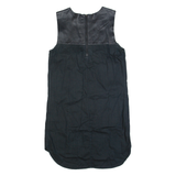 LEVI'S Oversized Womens Shift Dress Black Sleeveless Knee Length XS