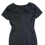 COAST Womens Pencil Dress Black Short Sleeve Knee Length UK 10