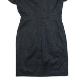 COAST Womens Pencil Dress Black Short Sleeve Knee Length UK 10