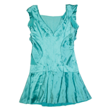 KAREN MILLEN Womens Fit & Flare Dress Blue Sleeveless Knee Length UK 10