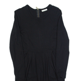 WHISTLES Womens Pencil Dress Black Long Sleeve Knee Length UK 10