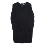 WHISTLES Womens Pencil Dress Black Long Sleeve Knee Length UK 10