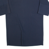 JAEGER Oversized Womens Day Dress Blue Knee Length UK 12