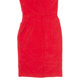 REISS Womens Pencil Dress Red Sleeveless Knee Length UK 4