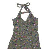 BODEN Womens Fit & Flare Dress Green Sleeveless Knee Length UK 14