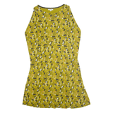 WHITE STUFF Womens A-Line Dress Yellow Floral Long Sleeve Midi UK 8